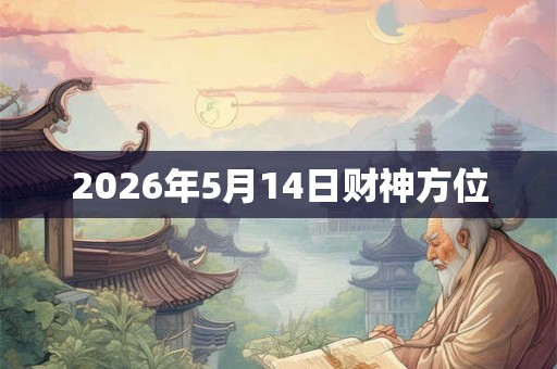 2026年5月14日财神方位