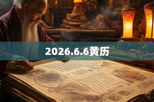 2026.6.6黄历