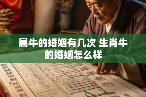 属牛的婚姻有几次 生肖牛的婚姻怎么样