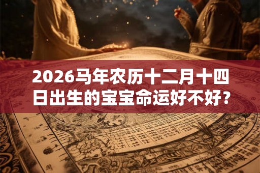 2026马年农历十二月十四日出生的宝宝命运好不好？