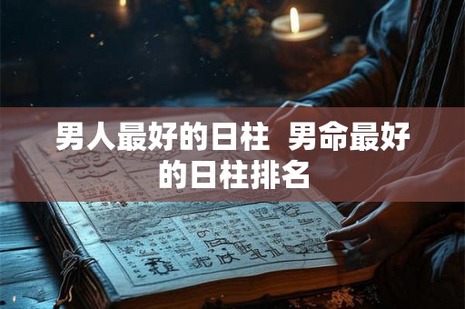 男人最好的日柱  男命最好的日柱排名