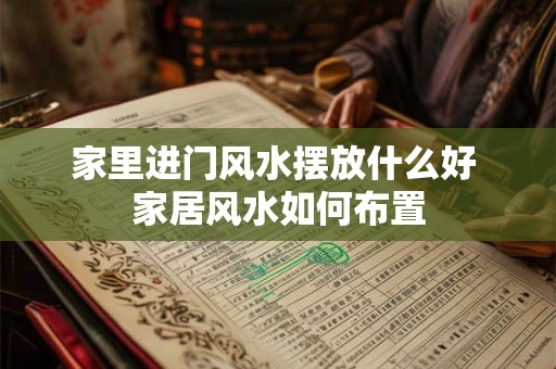 家里进门风水摆放什么好 家居风水如何布置