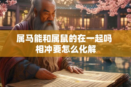 属马能和属鼠的在一起吗 相冲要怎么化解
