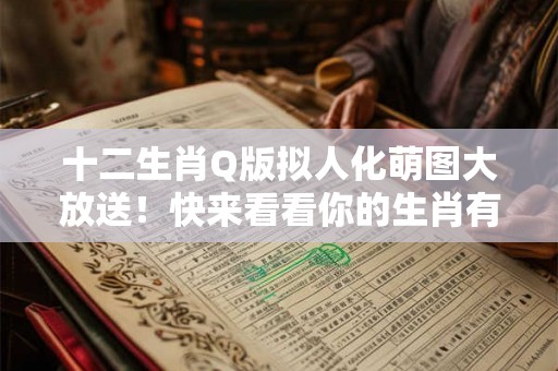 十二生肖Q版拟人化萌图大放送！快来看看你的生肖有多萌！