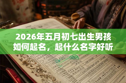 2026年五月初七出生男孩如何起名，起什么名字好听又吉利？