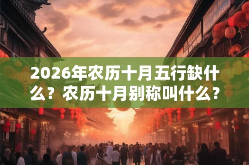 2026年农历十月五行缺什么？农历十月别称叫什么？