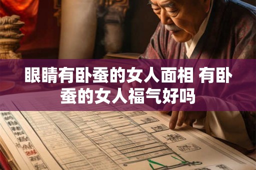 眼睛有卧蚕的女人面相 有卧蚕的女人福气好吗 眼睛有卧蚕的女人面相 有卧蚕的女人福气好吗