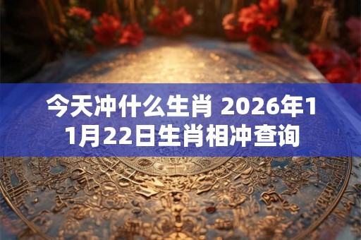 今天冲什么生肖 2026年11月22日生肖相冲查询