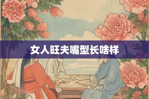 女人旺夫嘴型长啥样