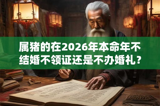 属猪的在2026年本命年不结婚不领证还是不办婚礼? 属猪的在2026年本命年不结婚不领证还是不办婚礼?