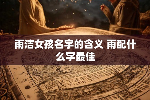 雨洁女孩名字的含义 雨配什么字最佳 雨洁女孩名字的含义 雨配什么字最佳