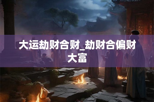大运劫财合财_劫财合偏财大富