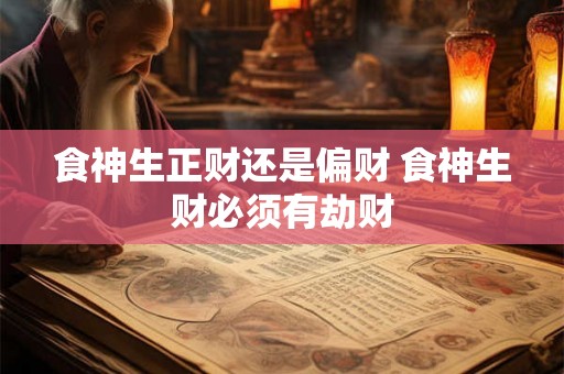 食神生正财还是偏财 食神生财必须有劫财 食神生正财还是偏财 食神生财必须有劫财