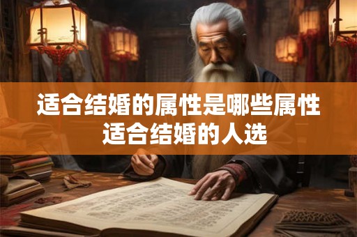 适合结婚的属性是哪些属性  适合结婚的人选