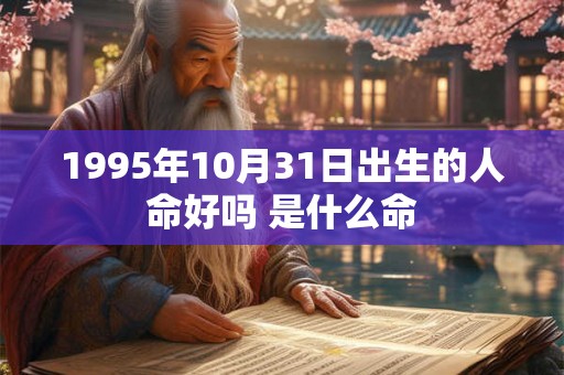 1995年10月31日出生的人命好吗 是什么命