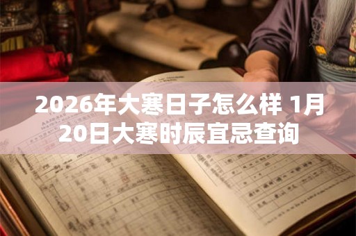 2026年大寒日子怎么样 1月20日大寒时辰宜忌查询