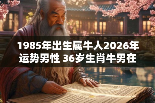 1985年出生属牛人2026年运势男性 36岁生肖牛男在2026年运气如何 1985年出生属牛人2026年运势男性 36岁生肖牛男在2026年运气如何