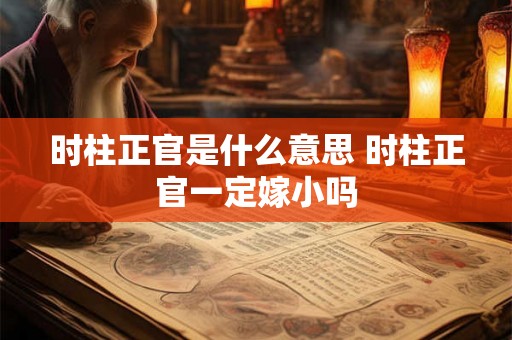 时柱正官是什么意思 时柱正官一定嫁小吗