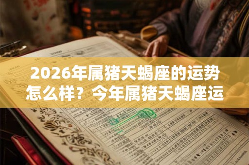 2026年属猪天蝎座的运势怎么样？今年属猪天蝎座运程