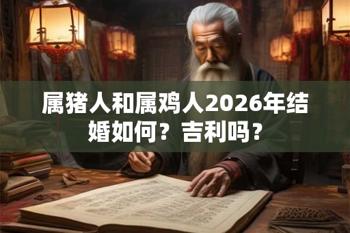 属猪人和属鸡人2026年结婚如何？吉利吗？