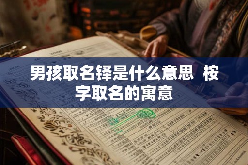 男孩取名铎是什么意思  桉字取名的寓意