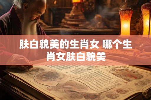 肤白貌美的生肖女 哪个生肖女肤白貌美