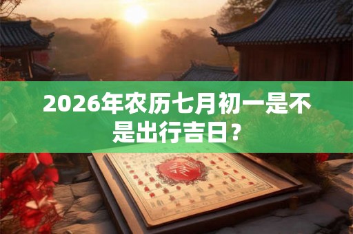 2026年农历七月初一是不是出行吉日？