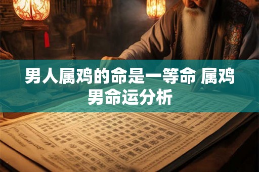 男人属鸡的命是一等命 属鸡男命运分析