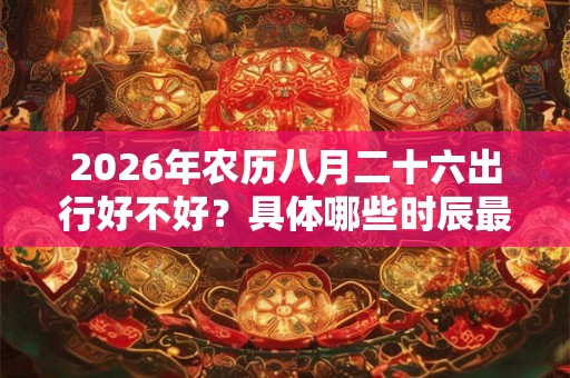 2026年农历八月二十六出行好不好？具体哪些时辰最适合出行？