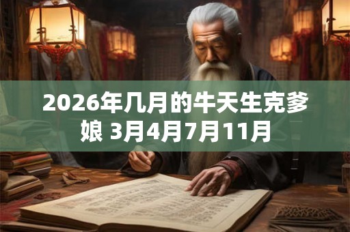 2026年几月的牛天生克爹娘 3月4月7月11月