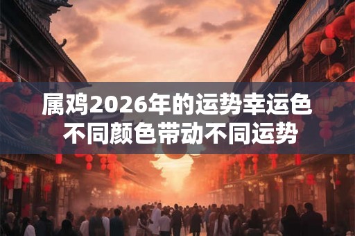 属鸡2026年的运势幸运色 不同颜色带动不同运势 属鸡2026年的运势幸运色 不同颜色带动不同运势