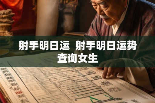 射手明日运 射手明日运势查询女生 射手明日运 射手明日运势查询女生