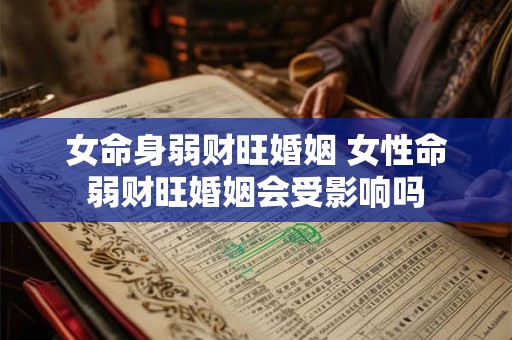 女命身弱财旺婚姻 女性命弱财旺婚姻会受影响吗