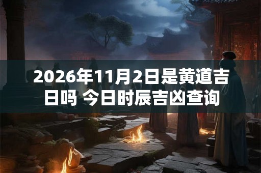 2026年11月2日是黄道吉日吗 今日时辰吉凶查询 2026年11月2日是黄道吉日吗 今日时辰吉凶查询