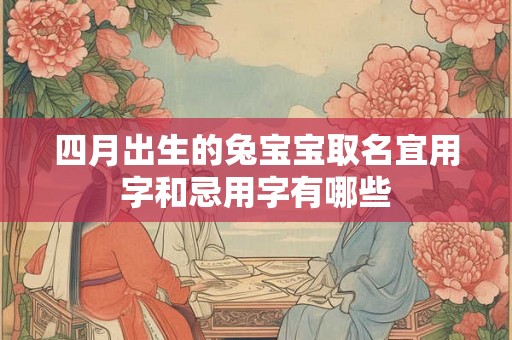 四月出生的兔宝宝取名宜用字和忌用字有哪些