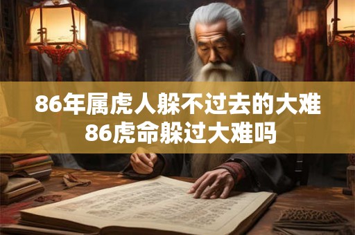 86年属虎人躲不过去的大难 86虎命躲过大难吗