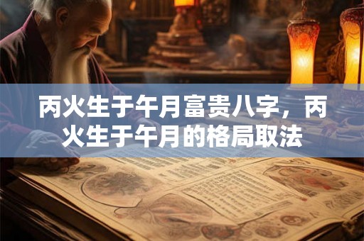 丙火生于午月富贵八字，丙火生于午月的格局取法