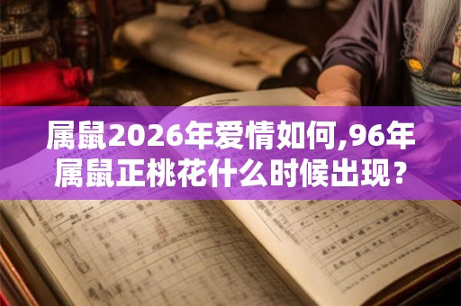 属鼠2026年爱情如何,96年属鼠正桃花什么时候出现？