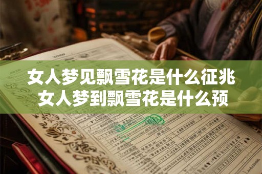 女人梦见飘雪花是什么征兆 女人梦到飘雪花是什么预兆