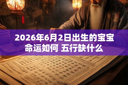 2026年6月2日出生的宝宝命运如何 五行缺什么