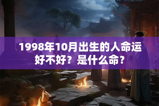 1998年10月出生的人命运好不好？是什么命？