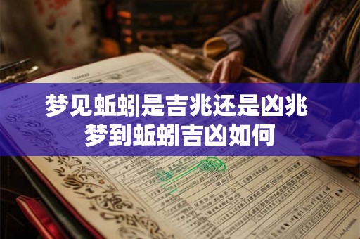 梦见蚯蚓是吉兆还是凶兆 梦到蚯蚓吉凶如何