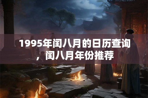 1995年闰八月的日历查询，闰八月年份推荐
