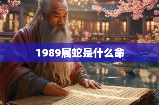 1989属蛇是什么命