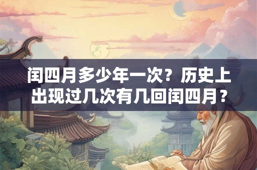 闰四月多少年一次？历史上出现过几次有几回闰四月？