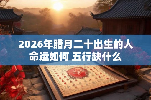 2026年腊月二十出生的人命运如何 五行缺什么