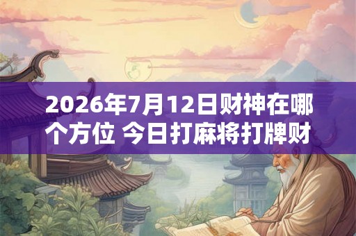 2026年7月12日财神在哪个方位 今日打麻将打牌财运方位！