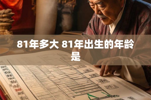 81年多大 81年出生的年龄是