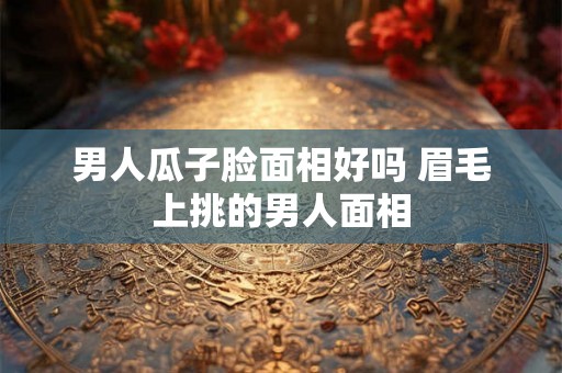 男人瓜子脸面相好吗 眉毛上挑的男人面相 男人瓜子脸面相好吗 眉毛上挑的男人面相