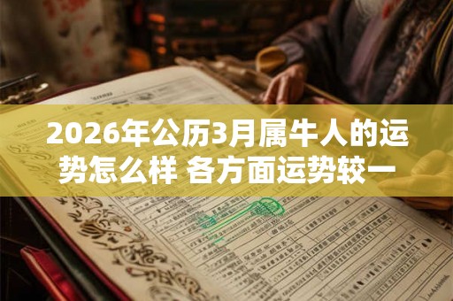 2026年公历3月属牛人的运势怎么样 各方面运势较一般